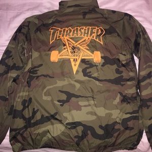 Thrashee Camo Coach Jacket